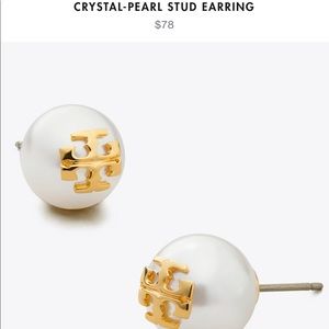 Tory Burch Crystal Pearl Earrings